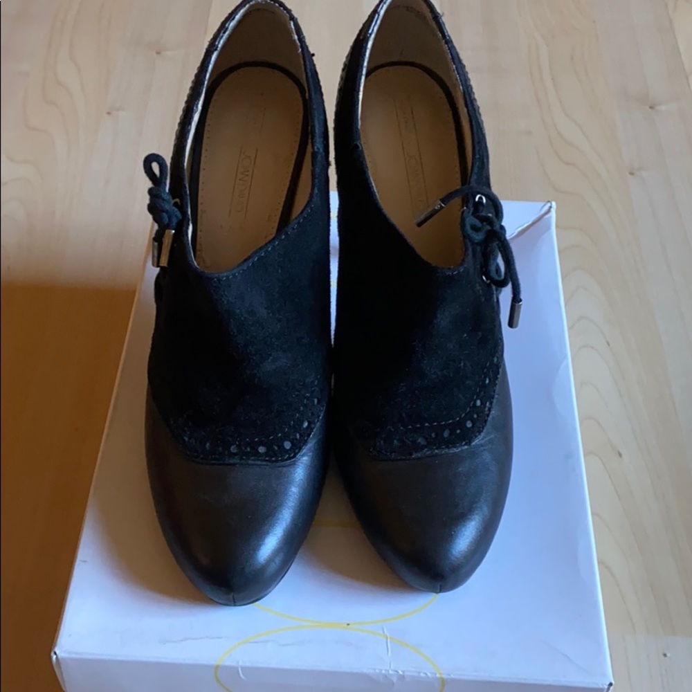 Black Suede and Leather Shoe